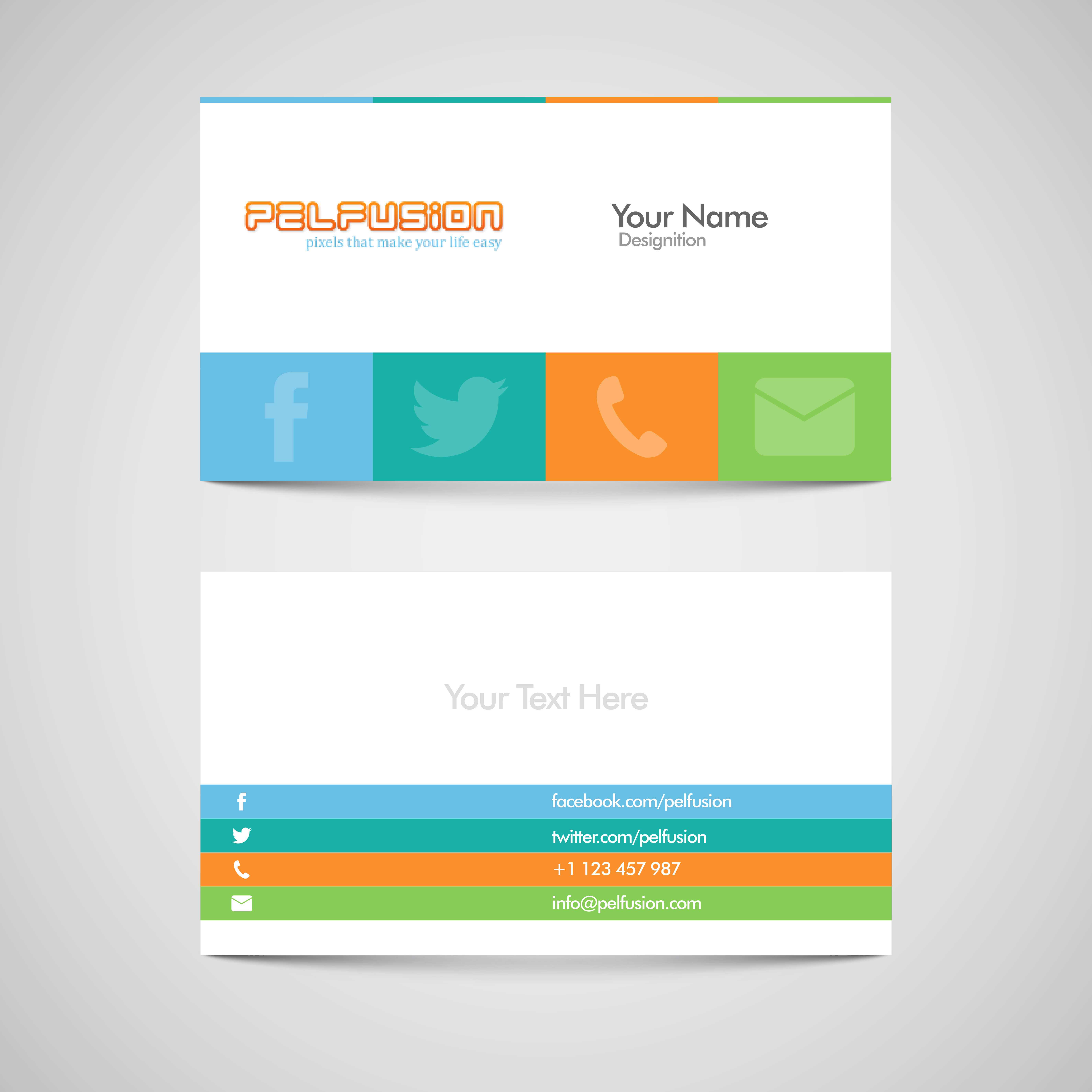 83 Free High Quality Business Card Templates – Pelfusion Throughout Free Personal Business Card Templates