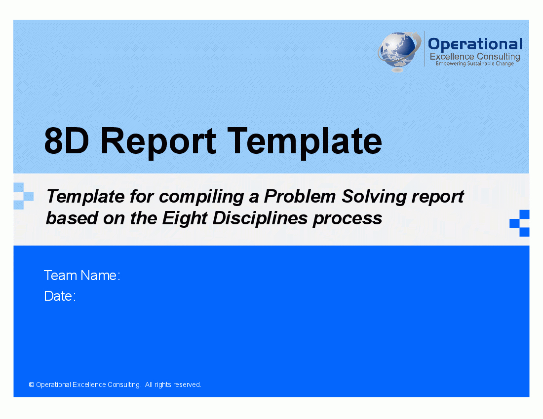 8D Report Template (Powerpoint) Regarding 8D Report Format Template