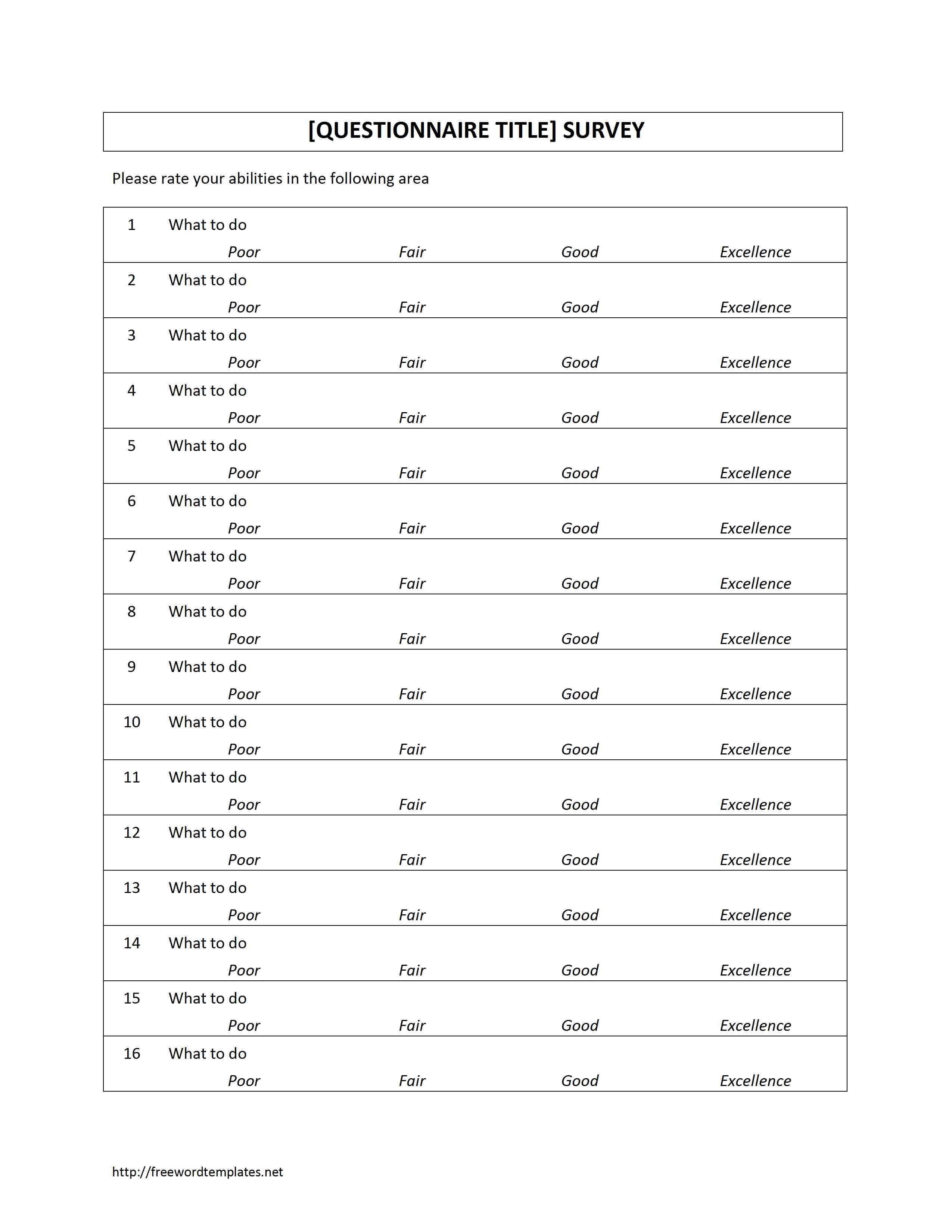 9 10 Employee Survey Template Word | Juliasrestaurantnj Within Employee Satisfaction Survey Template Word