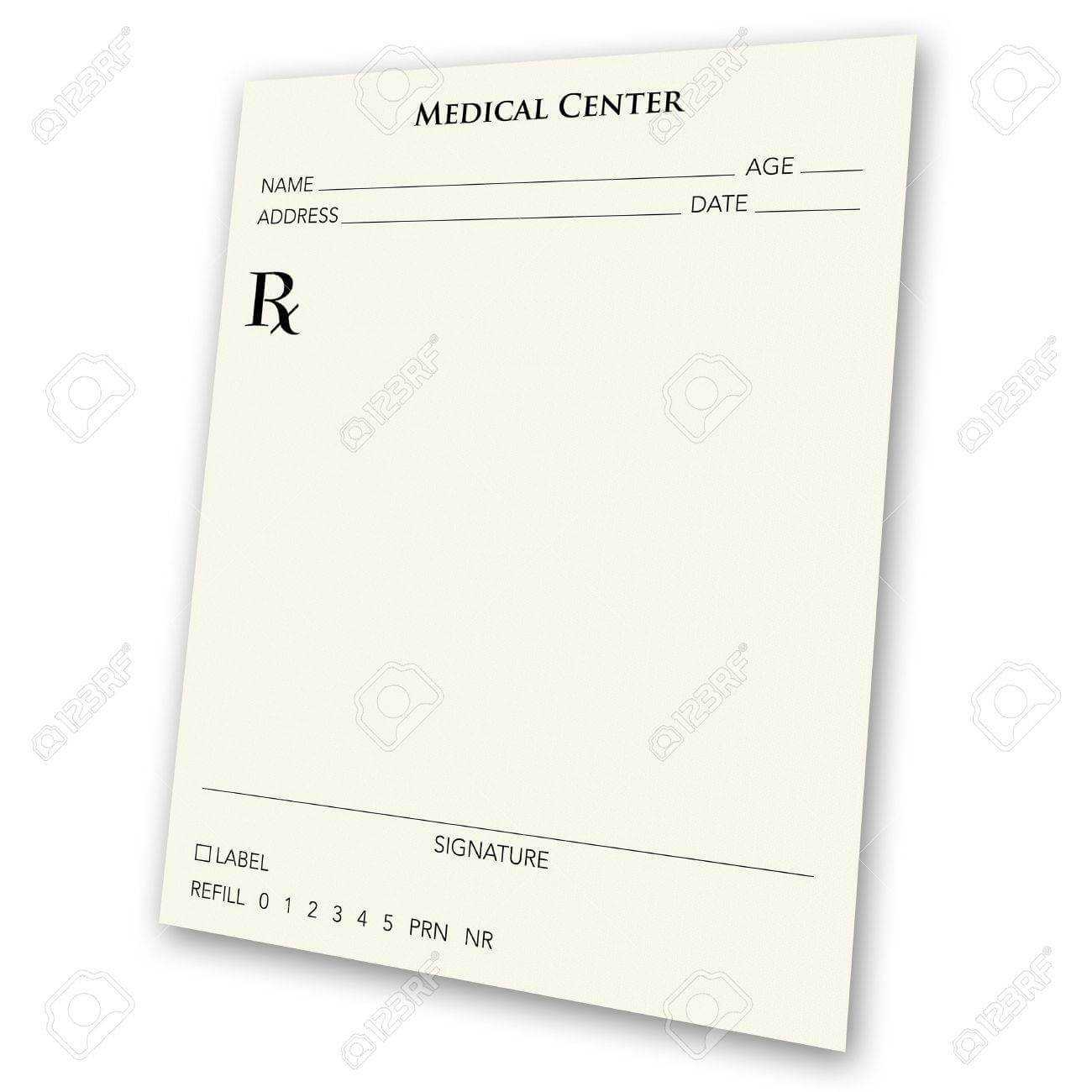 A Blank Prescription Pad – A Great Ad Concept. A Prescription.. Regarding Blank Prescription Pad Template