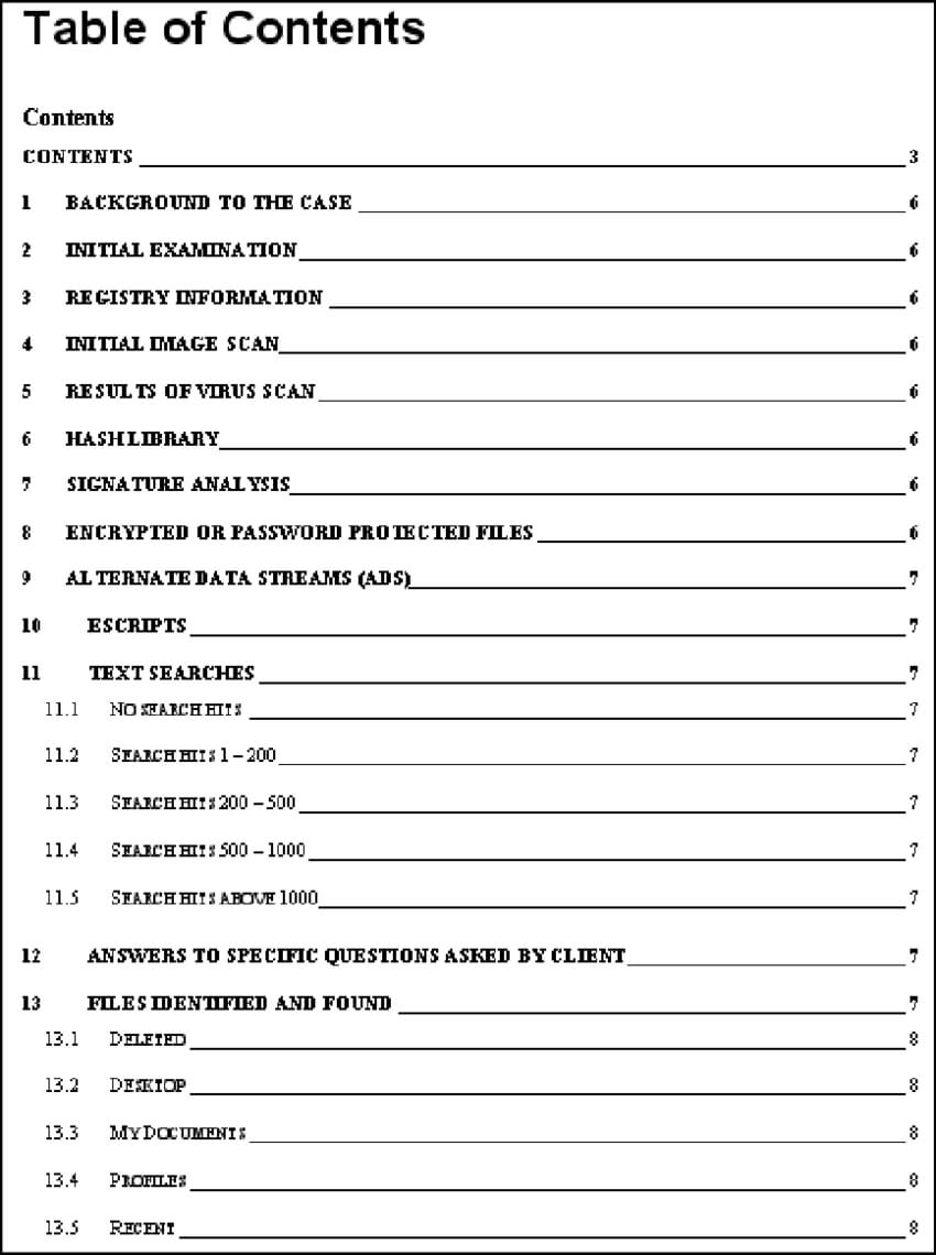 A Digital Forensic Report Format 44 | Download Scientific With Forensic Report Template