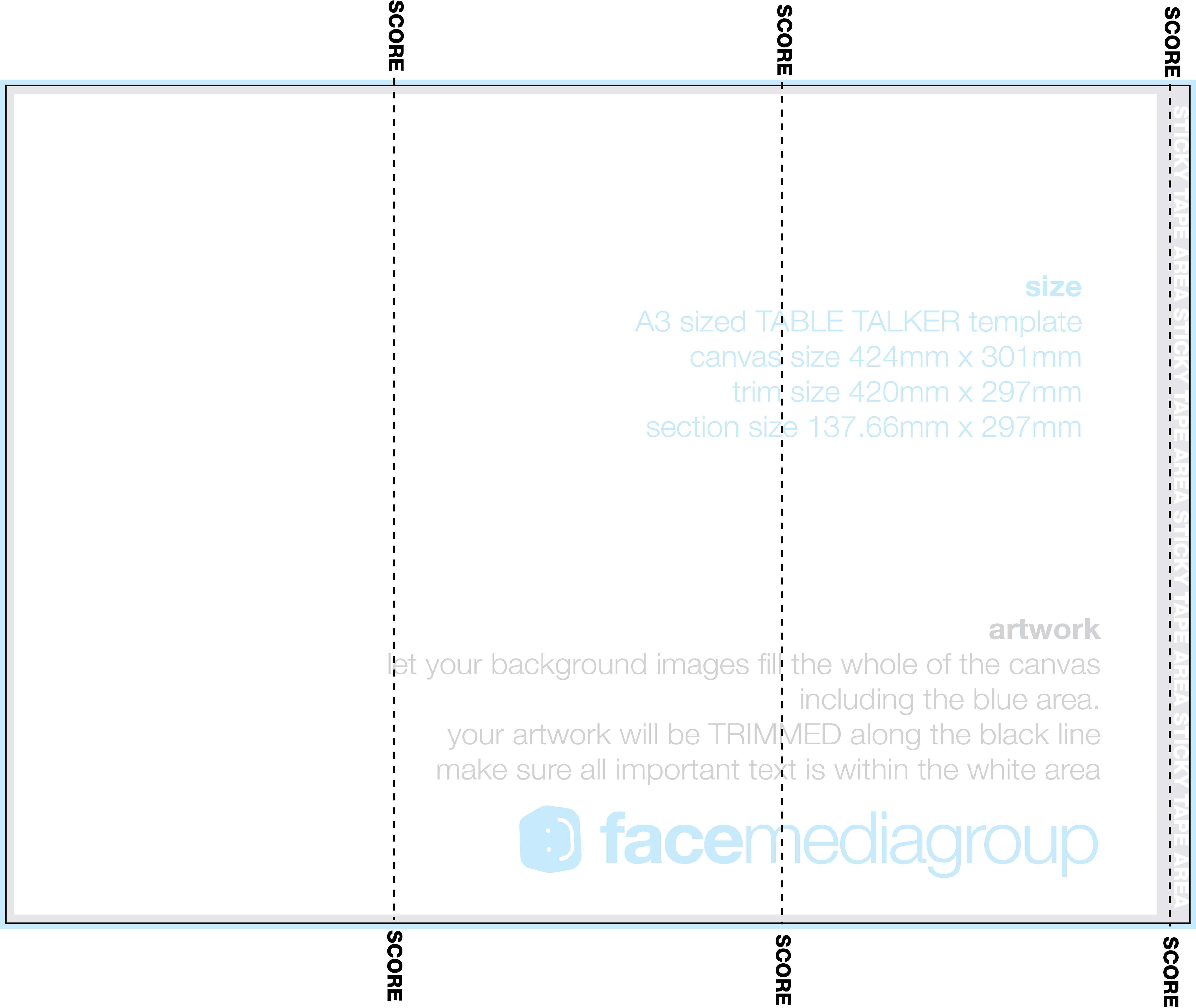 Three Fold Card Template