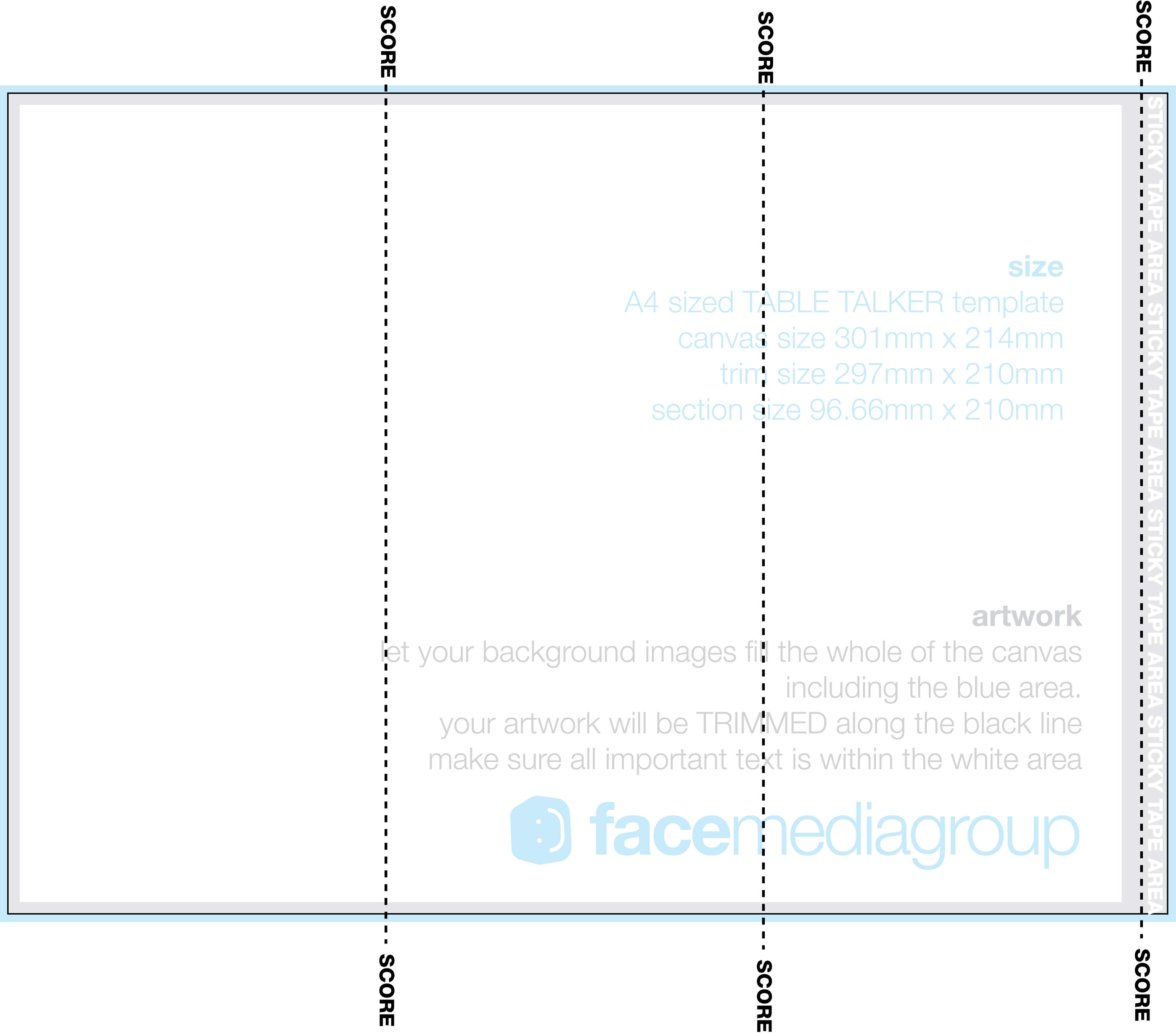 A4 Tri Fold Table Talker Template | Photo Page – Everystockphoto With Tri Fold Tent Card Template
