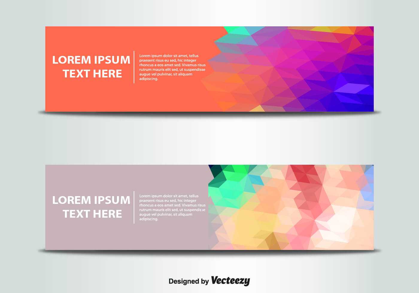 Abstract Banner Templates Vector | Free Vector Download In Pertaining To Website Banner Templates Free Download