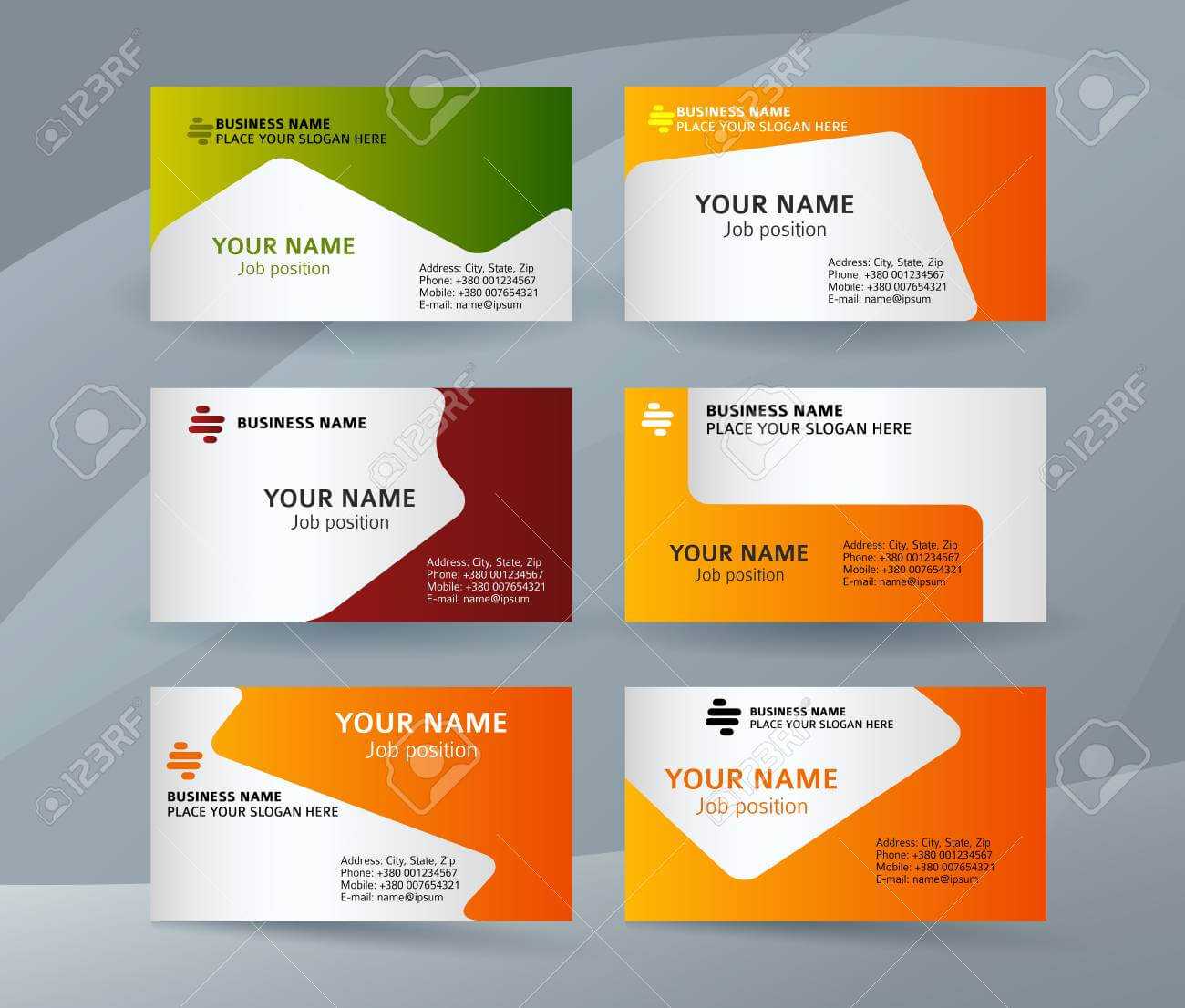 Abstract Professional And Designer Business Card Template Or.. Pertaining To Professional Name Card Template