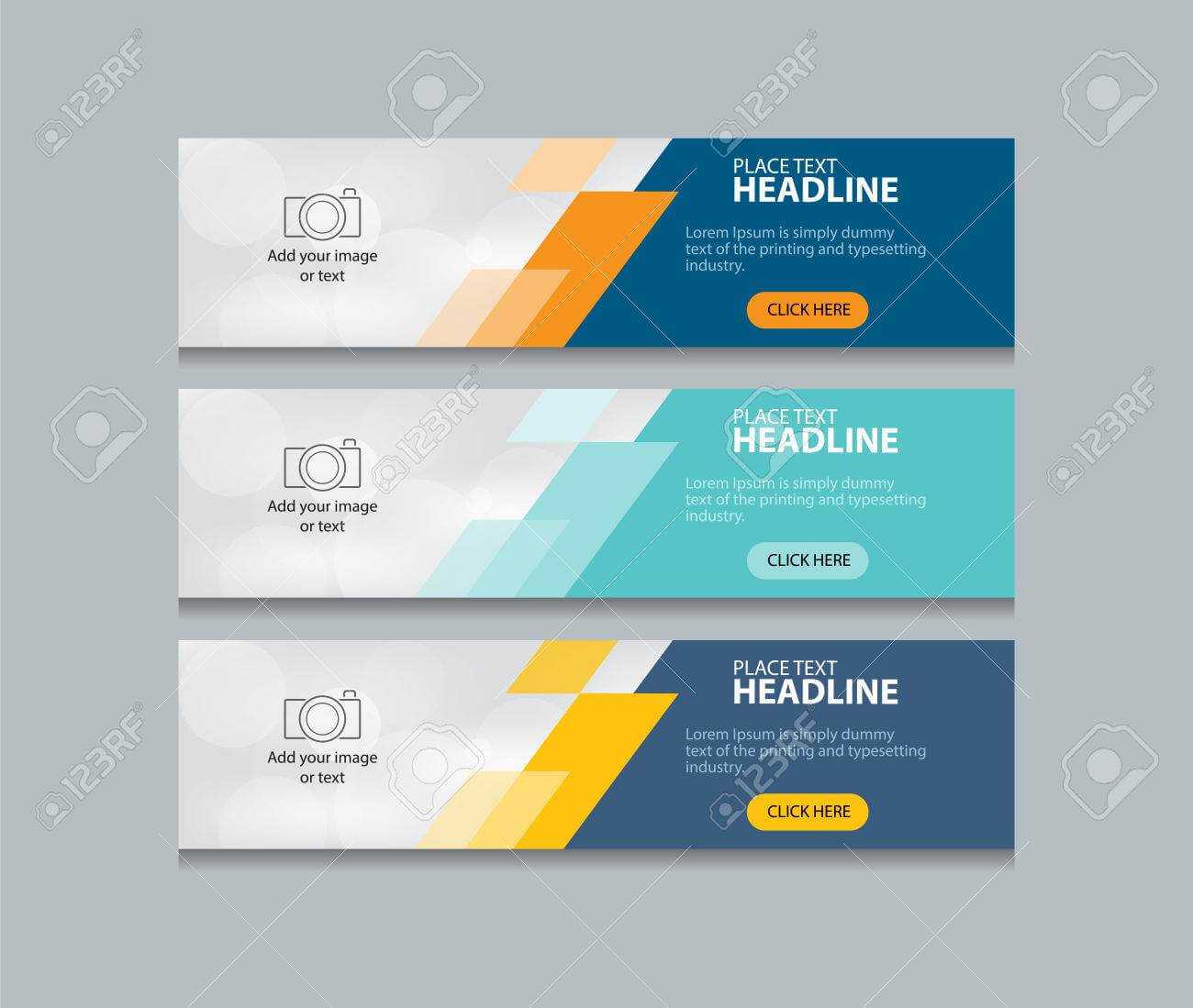 Abstract Web Banner Design Template Background Pertaining To Website Banner Design Templates