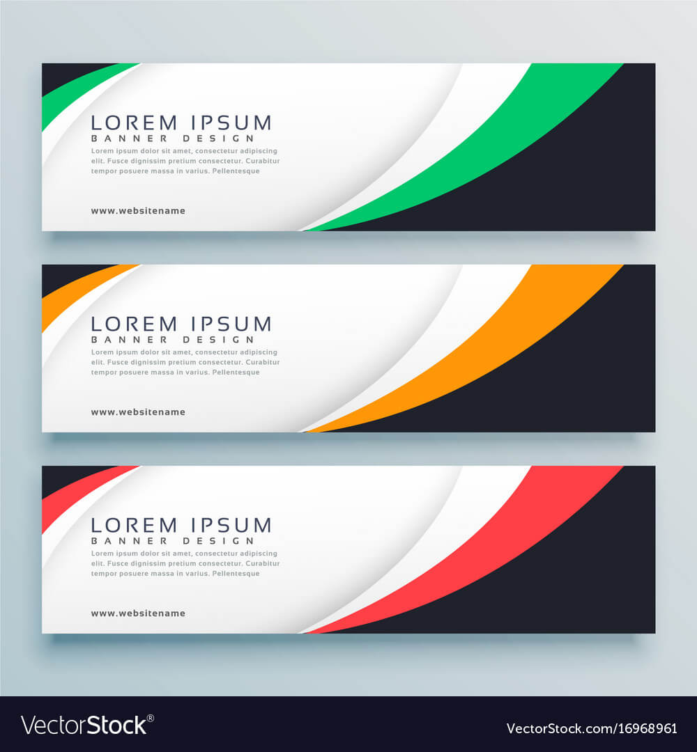 Abstract Web Banner Or Header Design Template With Website Banner Design Templates