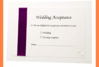 Acceptance Card Template Full Wedding 20 Acceptance 20 Card for Acceptance Card Template