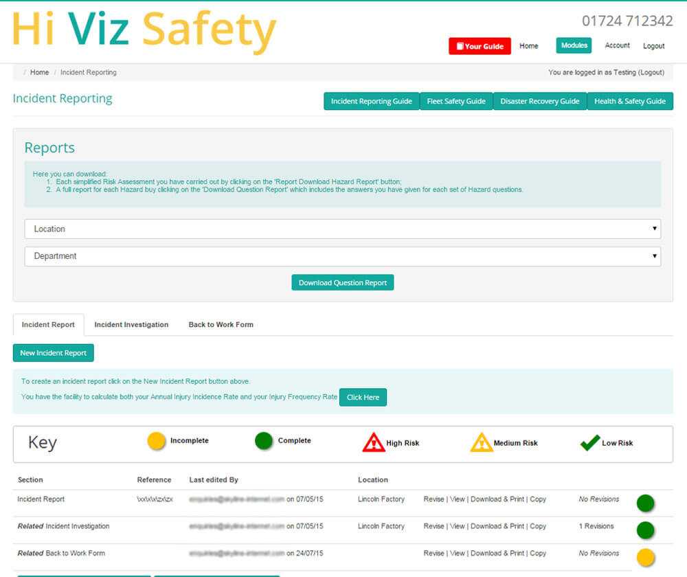 Accident Report Book Template & Policy – Hiviz With Incident Report Book Template