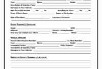 Accident Report Form Template Uk - Atlantaauctionco regarding Vehicle Accident Report Form Template