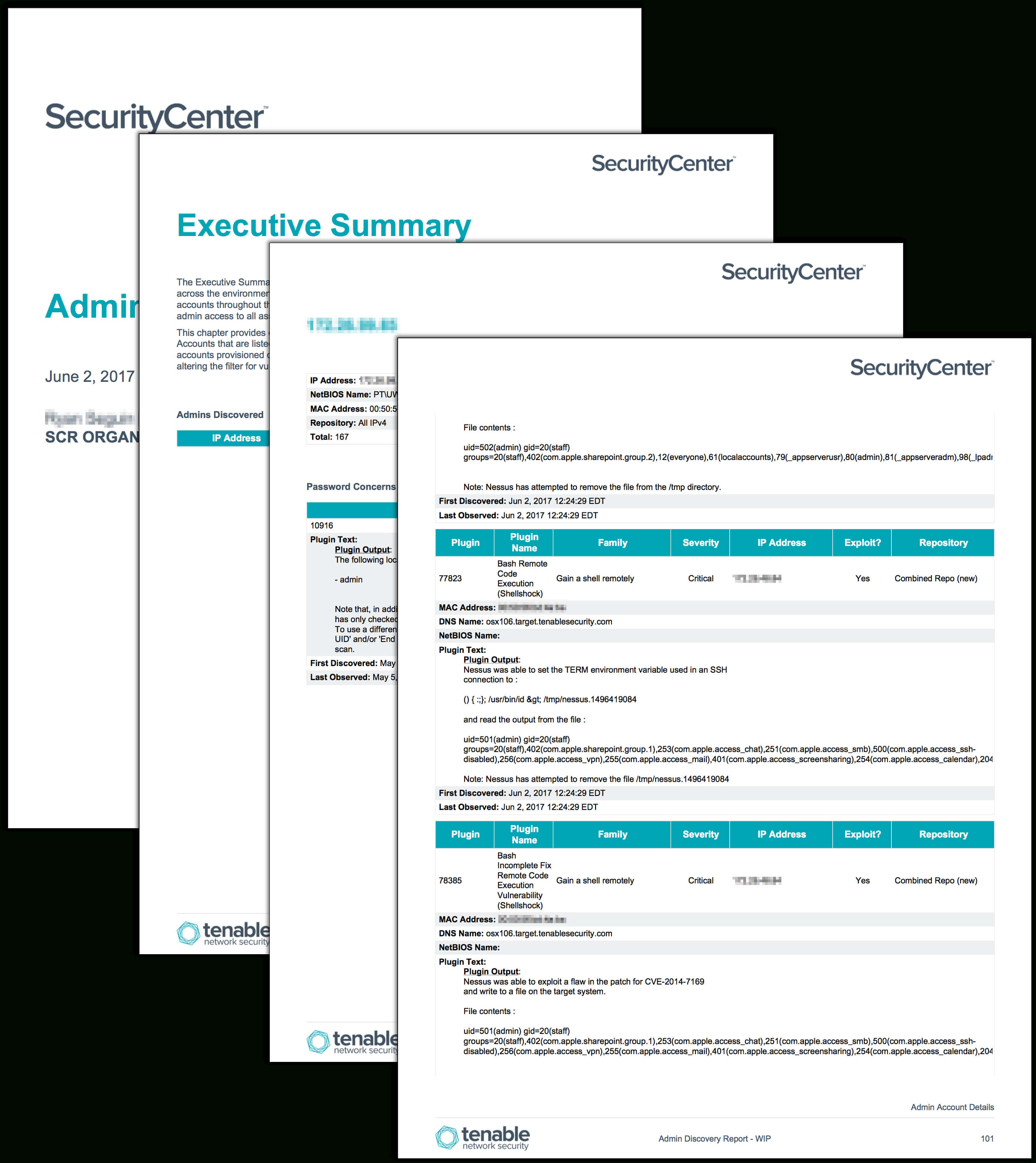 Admin Discovery Report – Sc Report Template | Tenable® In Nessus Report Templates
