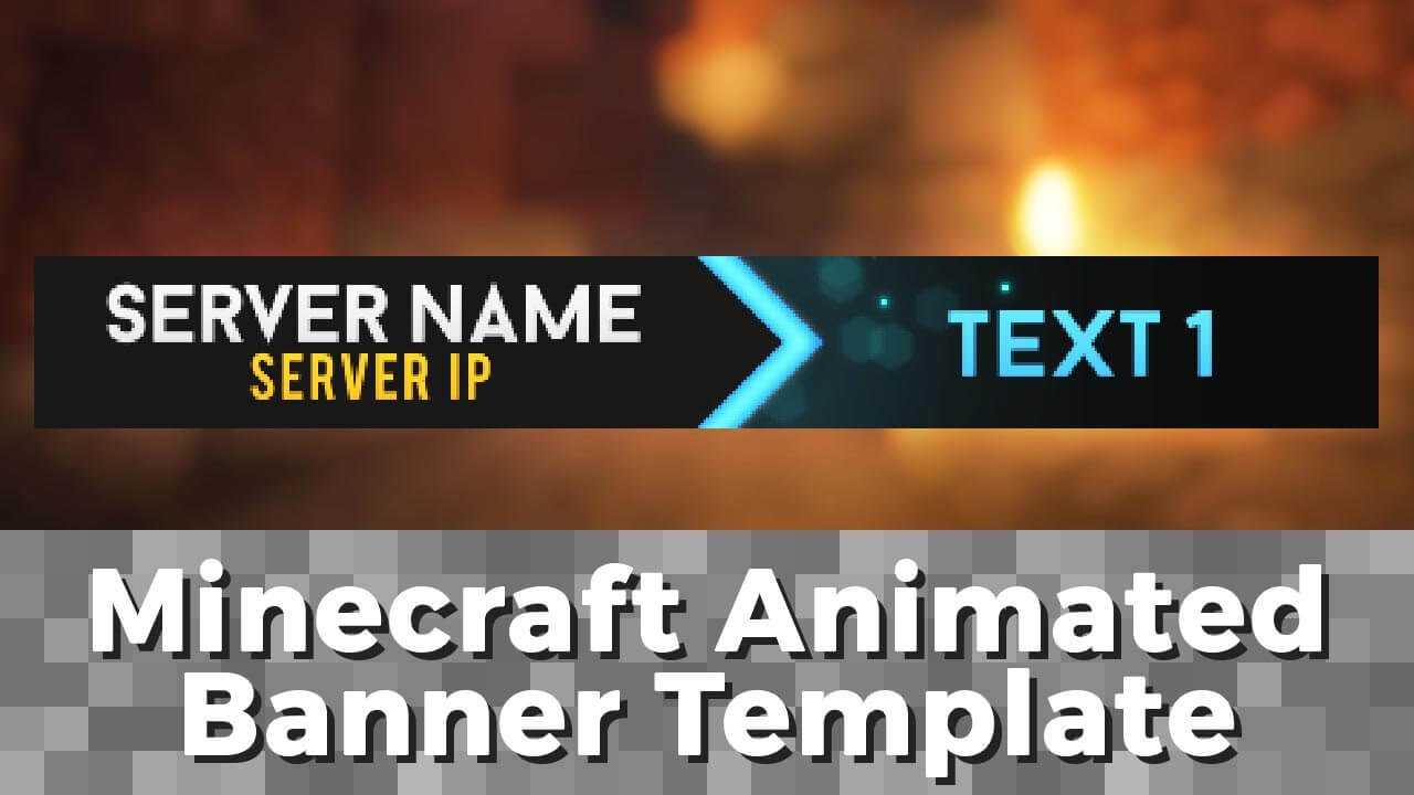 Advanced .gif Minecraft Animated Banner Template – "elegant Dazzle" Intended For Animated Banner Template