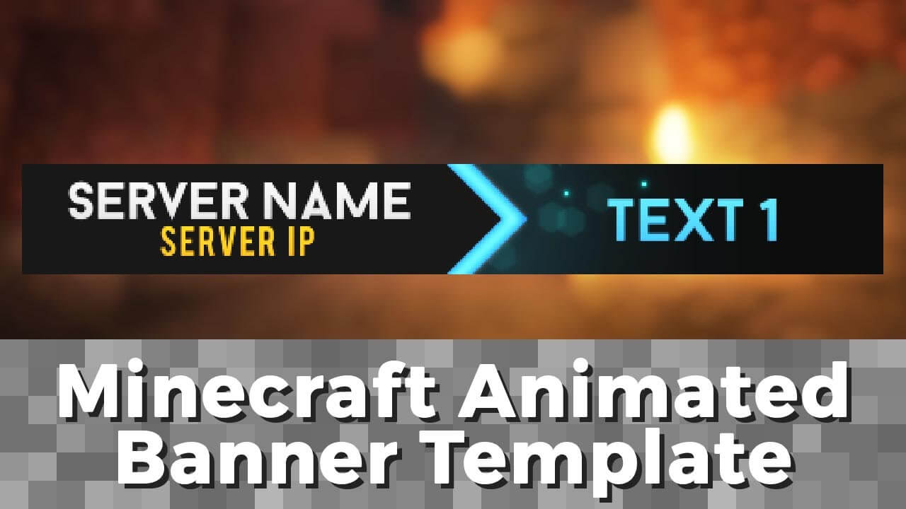 Advanced .gif Minecraft Animated Banner Template – "elegant Dazzle" Regarding Animated Banner Templates