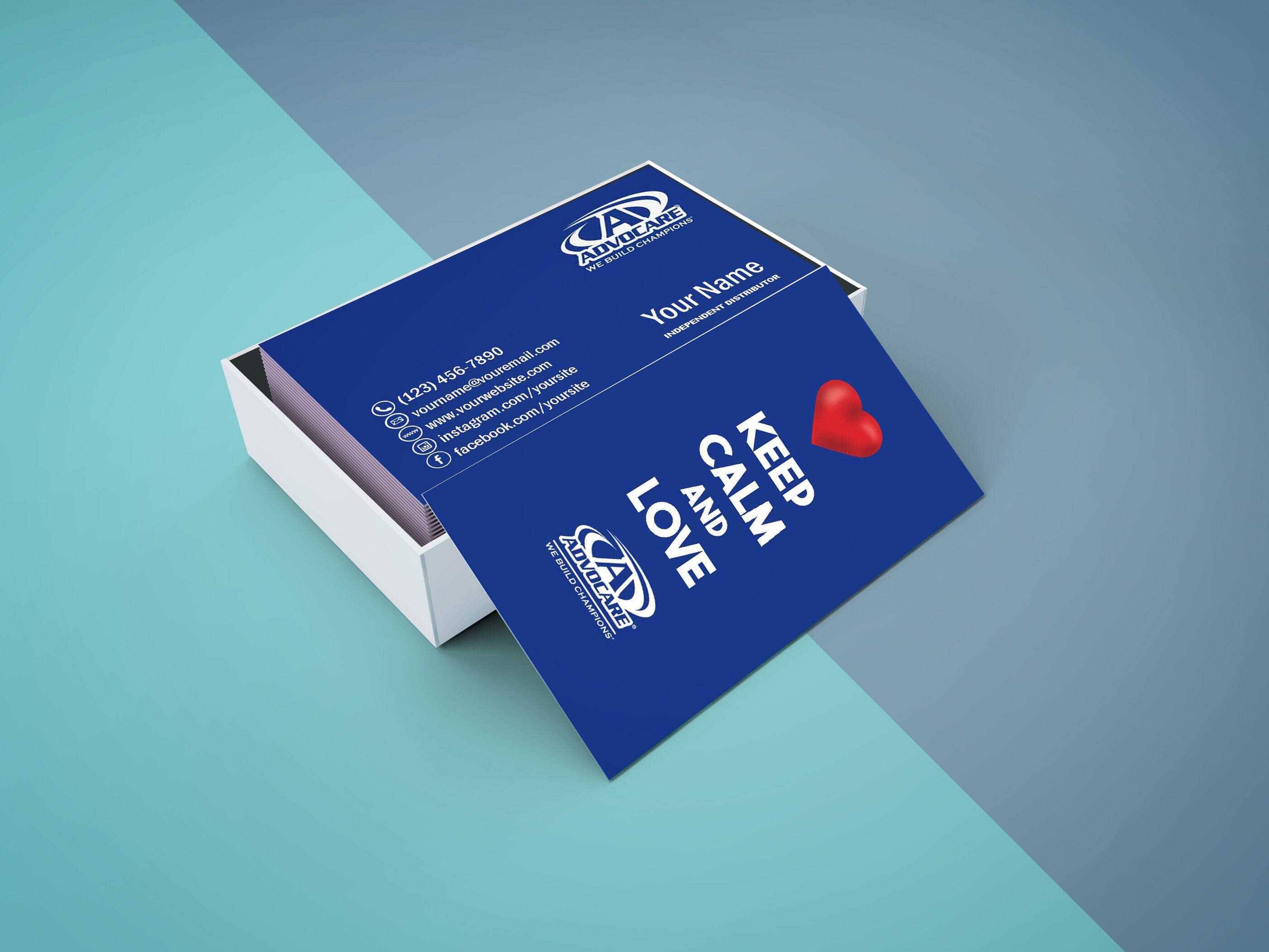 Advocare Business Card Template Digital File Or Printed Free For Advocare Business Card Template