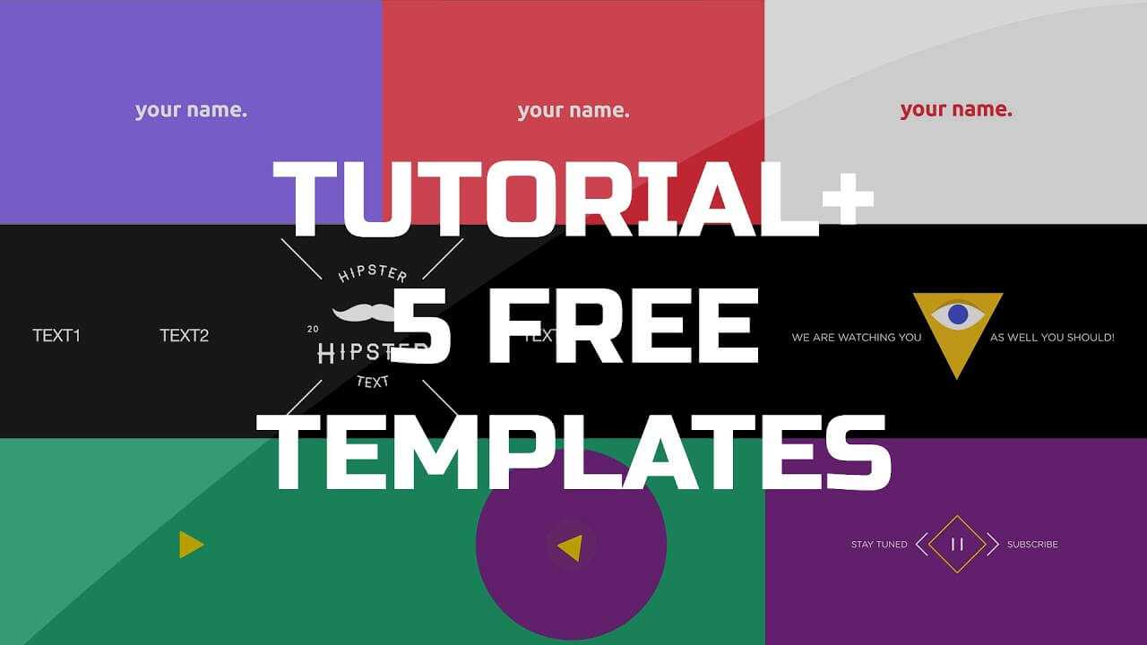 After Effects Tutorial – .gif Animated Banner & 5 Free Templates In Animated Banner Template