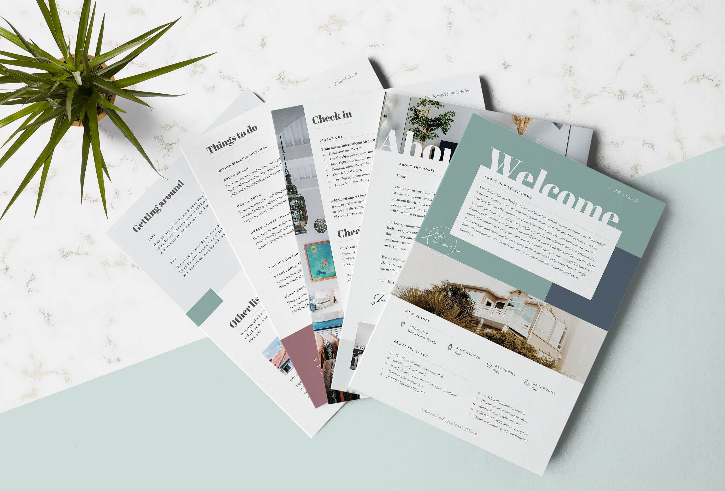 Airbnb Welcome Book Template #basic#recommend#microsoft For Welcome Brochure Template