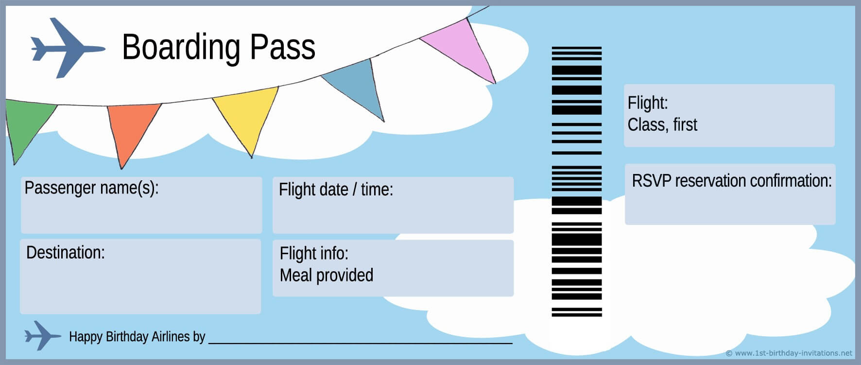 Airline Ticket Template | Doliquid Pertaining To Plane Regarding Plane Ticket Template Word