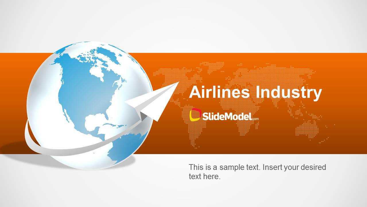 Airlines Industry Powerpoint Template With Regard To Powerpoint Templates Tourism