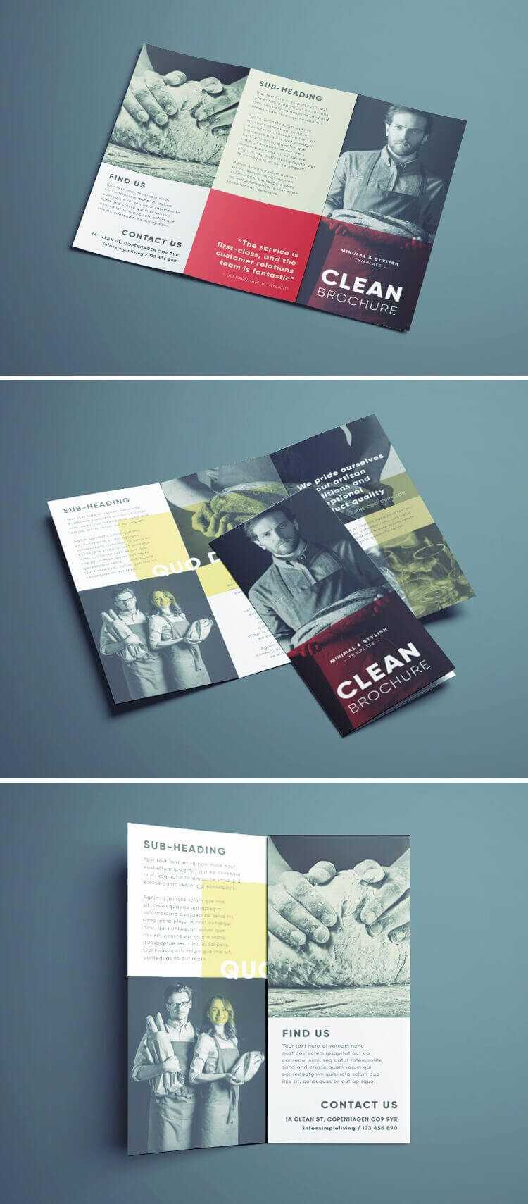 Amazing Clean Trifold Brochure Template | Design. | Brochure For Cleaning Brochure Templates Free