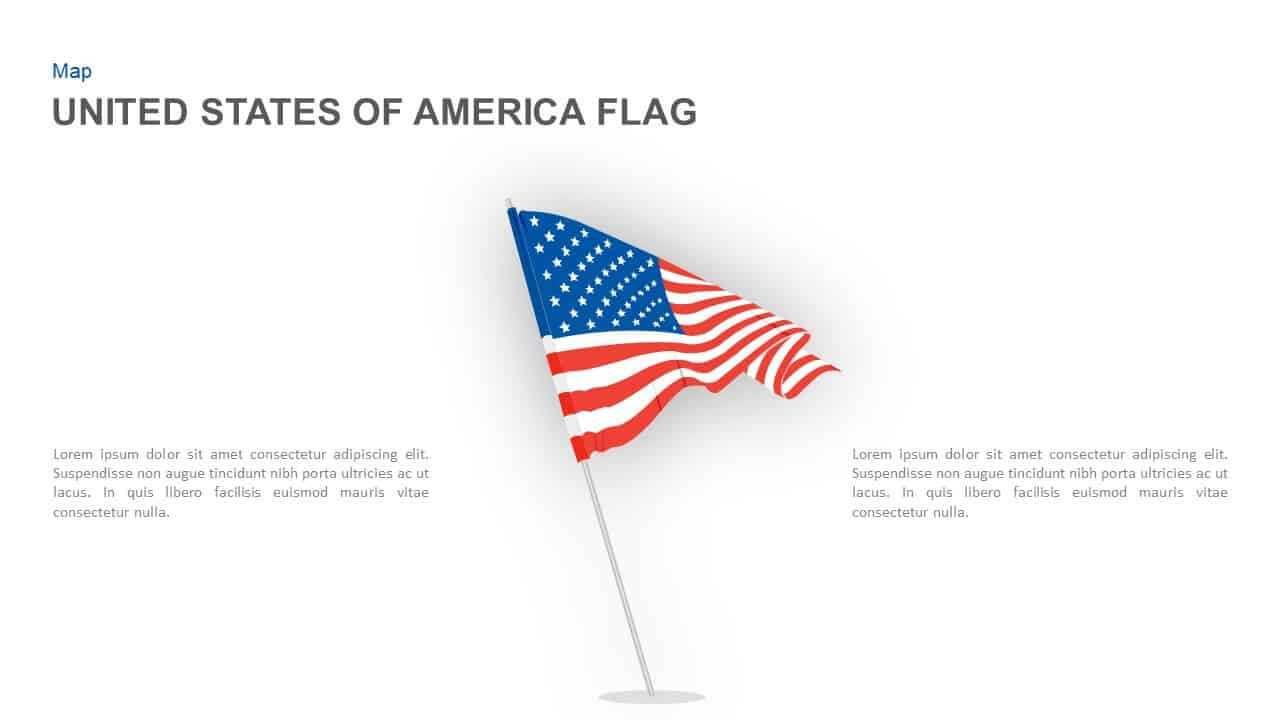 American Flag Powerpoint Template And Keynote Slide Inside American Flag Powerpoint Template