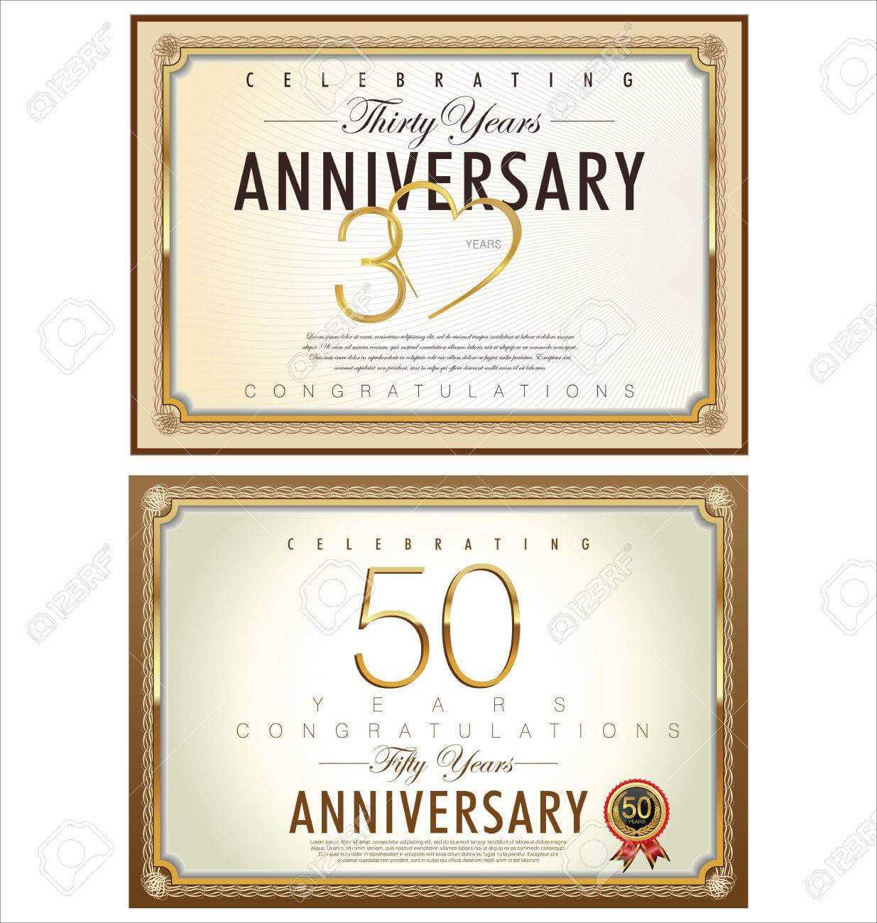 Anniversary Certificate Template Intended For Anniversary Within Anniversary Certificate Template Free