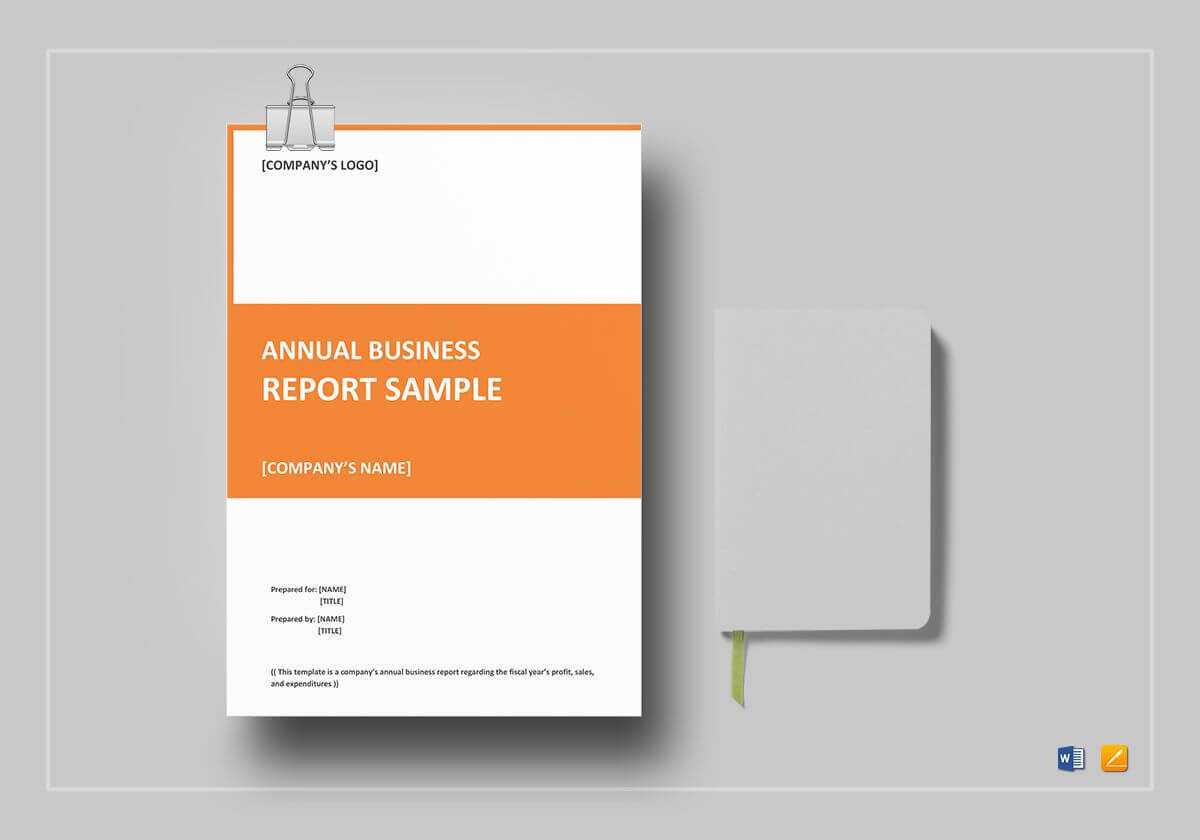 Annual Business Report Template Intended For It Report Template For Word