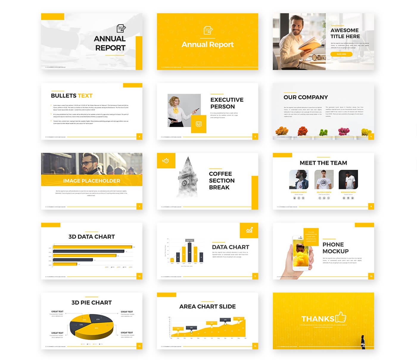 Annual Report Powerpoint Template – Free Presentations Within Annual Report Ppt Template
