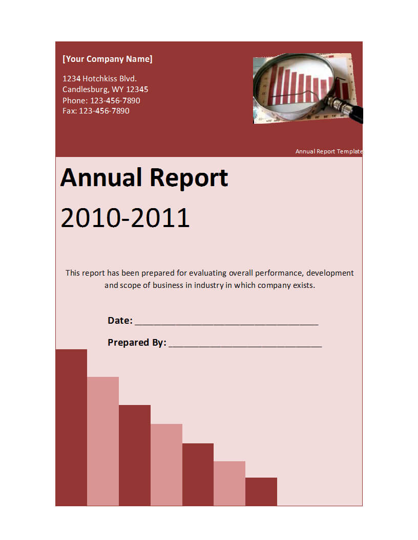 Annual Report Template Word Free Download