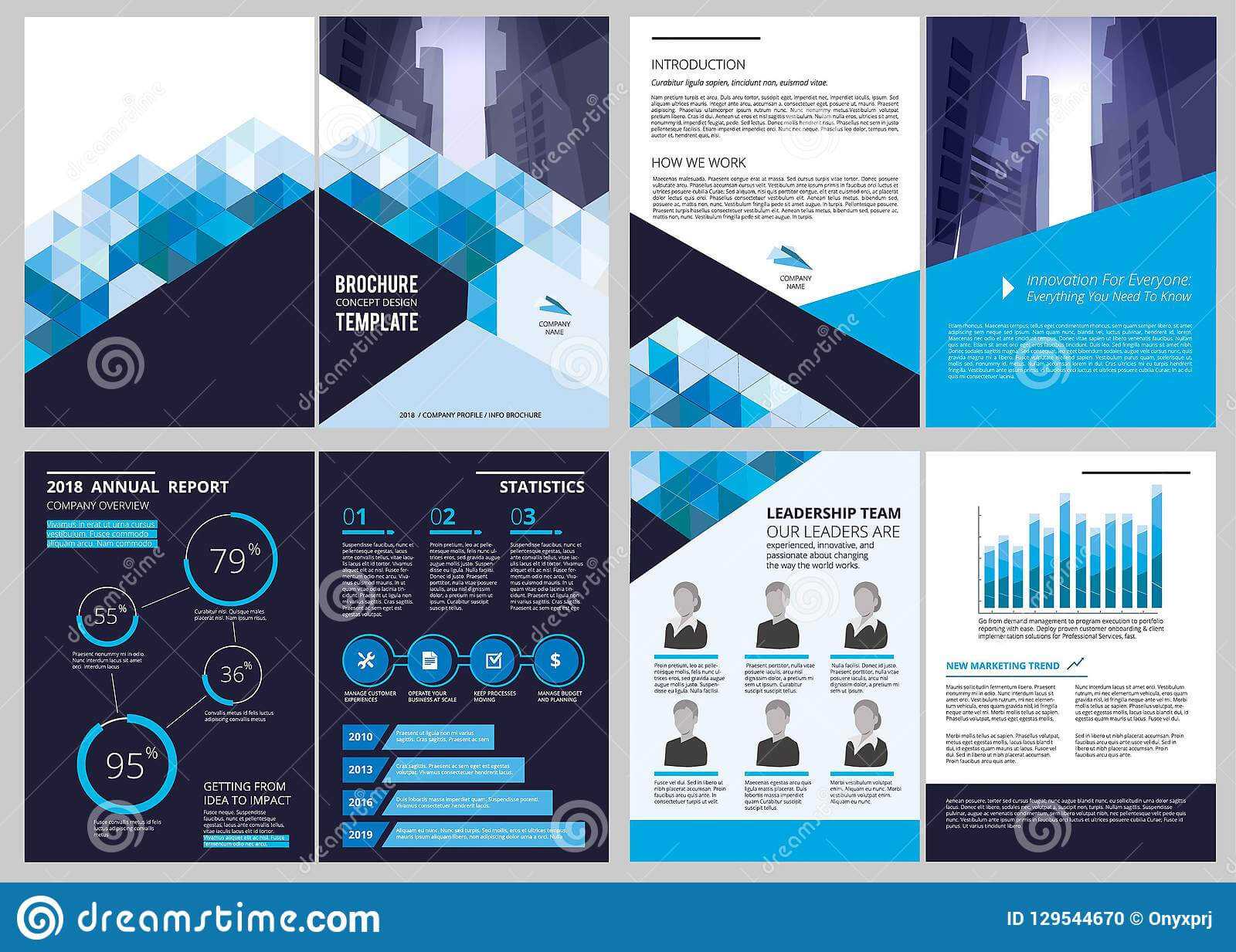 Annual Report Template. Simple Document Financial Magazine In Illustrator Report Templates