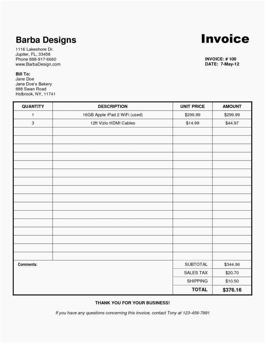 Another Word For Handyman For Resume Most Effective Invoice With Regard To Another Word For Template