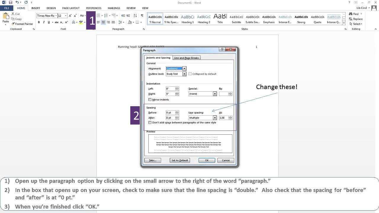 Apa Paper Microsoft Word 2013 With Regard To Apa Format Template Word 2013