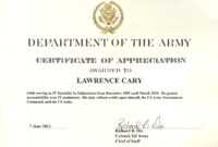 Army Certificate Of Completion Template - Atlantaauctionco for Army Certificate Of Completion Template