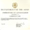 Army Certificate Of Completion Template - Atlantaauctionco for Army Certificate Of Completion Template