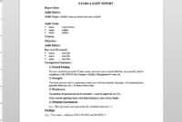 Audit Report As9100 Template | As1200-4 intended for It Audit Report Template Word