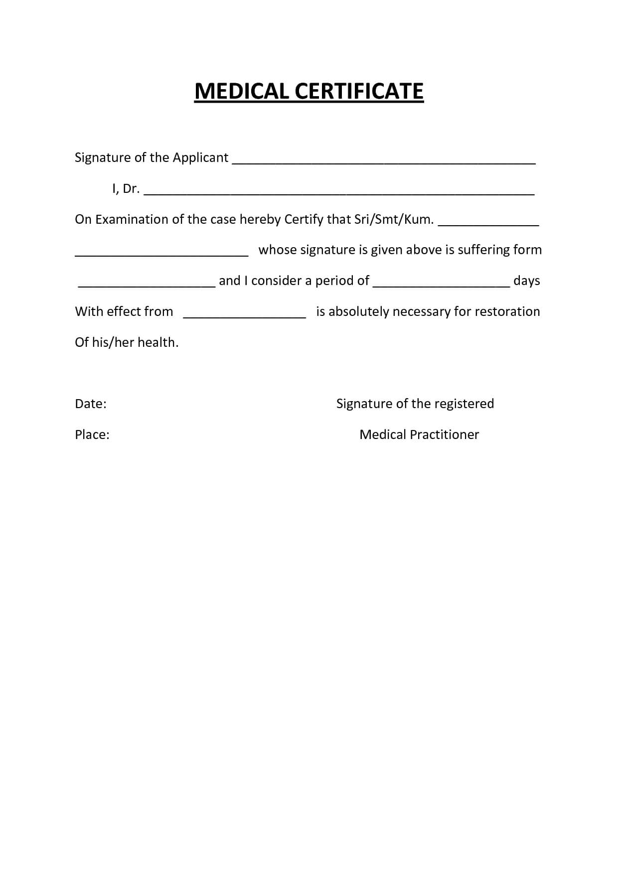 Australian Doctors Certificate Template – Atlantaauctionco Pertaining To Australian Doctors Certificate Template