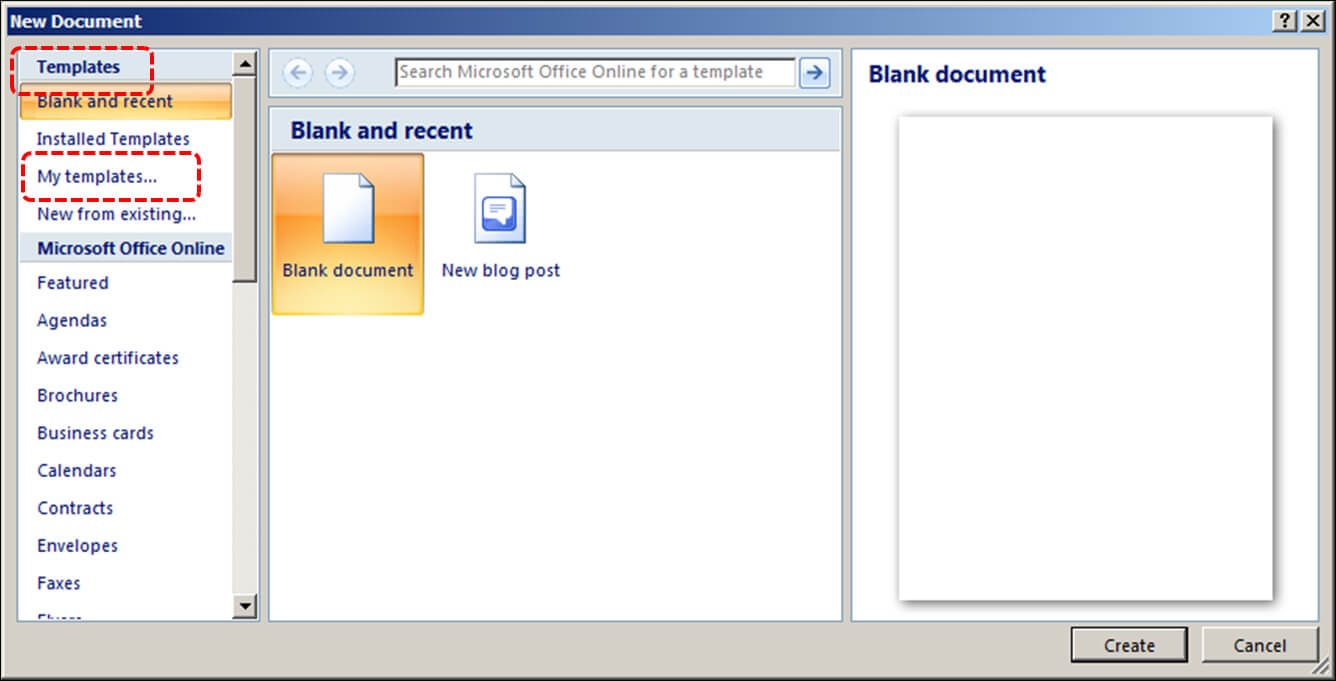 Authoring Techniques For Accessible Office Documents: Word Regarding Word 2010 Template Location