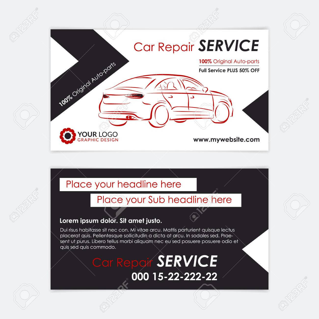 Auto Repair Business Card Template. Create Your Own Business.. Regarding Automotive Business Card Templates