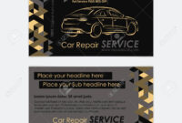 Automotive Service Business Card Template. Car Diagnostics And.. within Transport Business Cards Templates Free