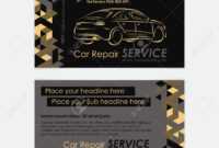 Automotive Service Business Card Template. Car Diagnostics And.. within Transport Business Cards Templates Free