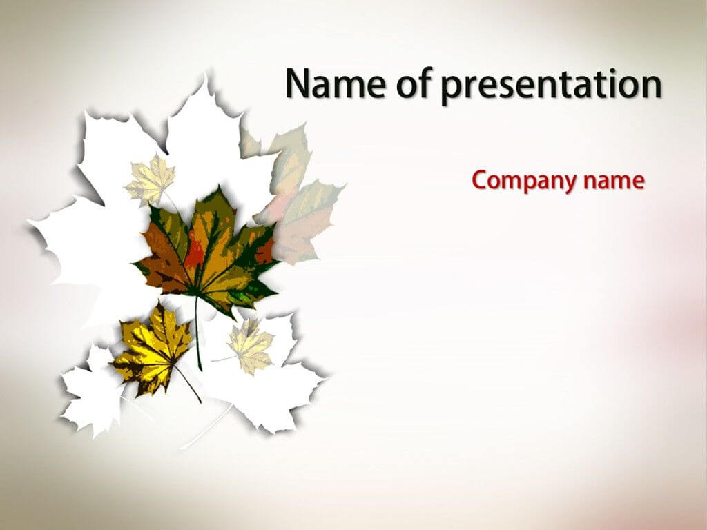 Autumn Leaves Powerpoint Template | Powerpoint Templates With Free Fall Powerpoint Templates