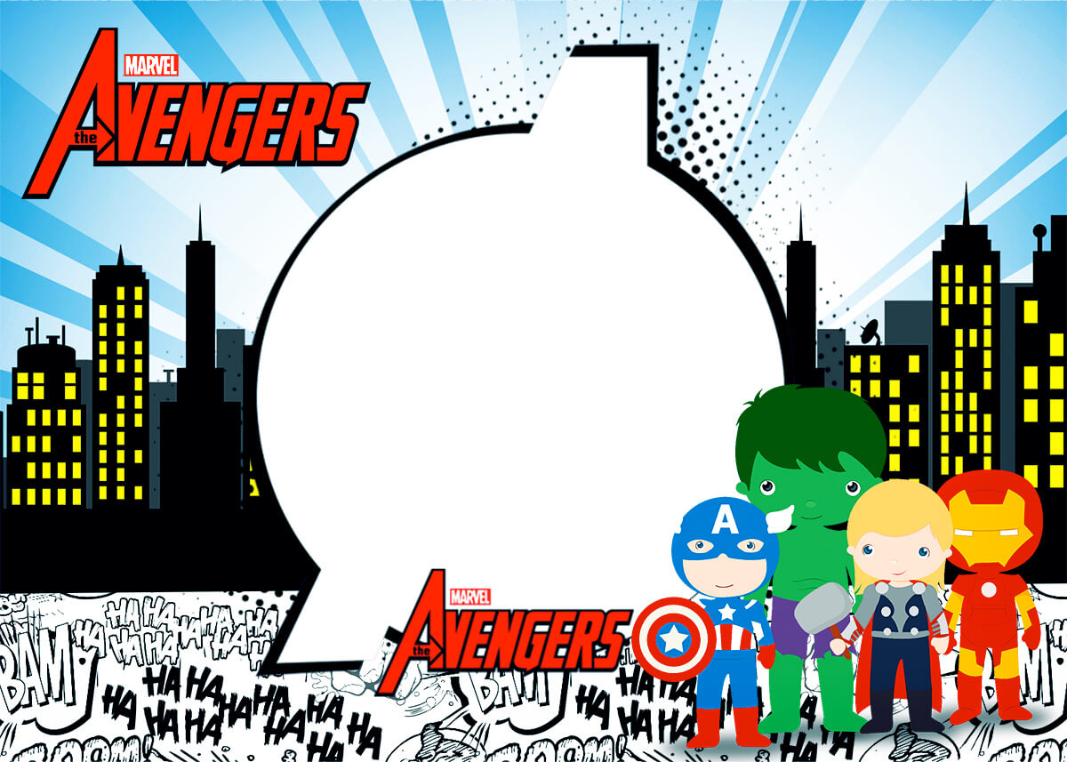 Avengers Chibi Style: Free Printable Invitations. – Oh My For Avengers Birthday Card Template