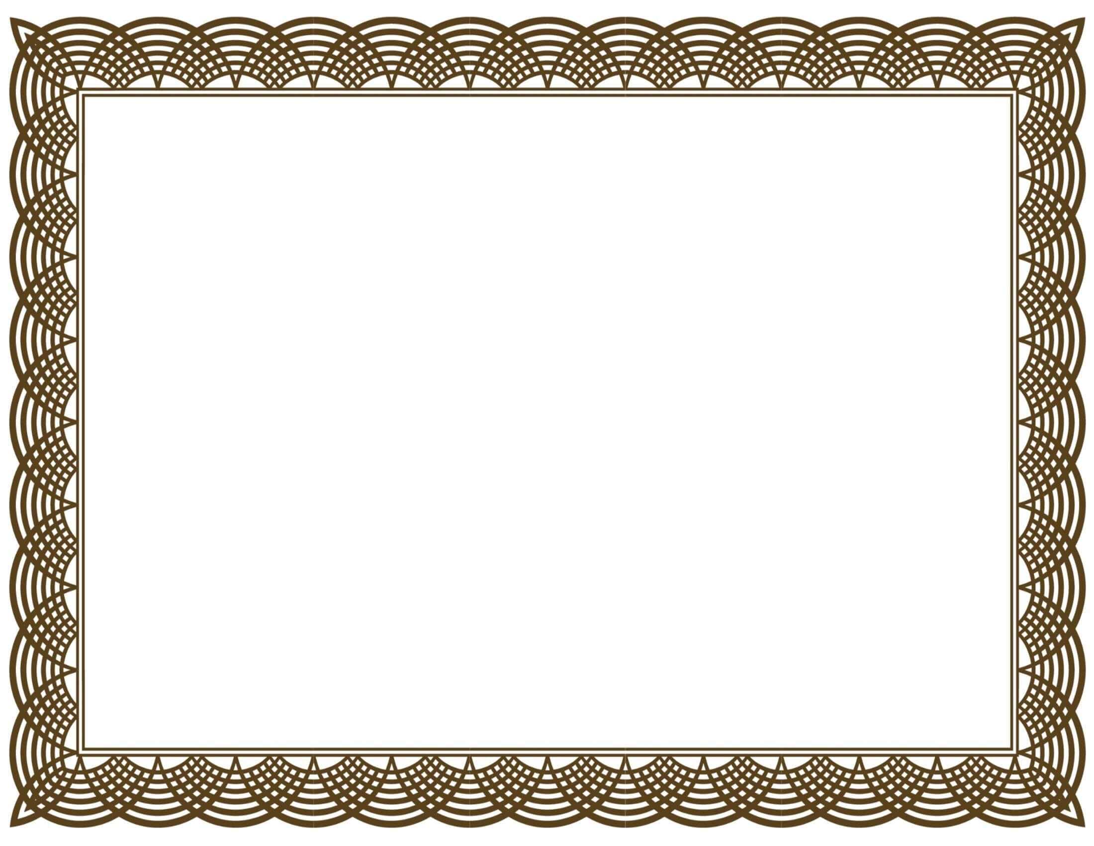 Award Certificate Border Pdf Template In Certificate Border In Award Certificate Border Template