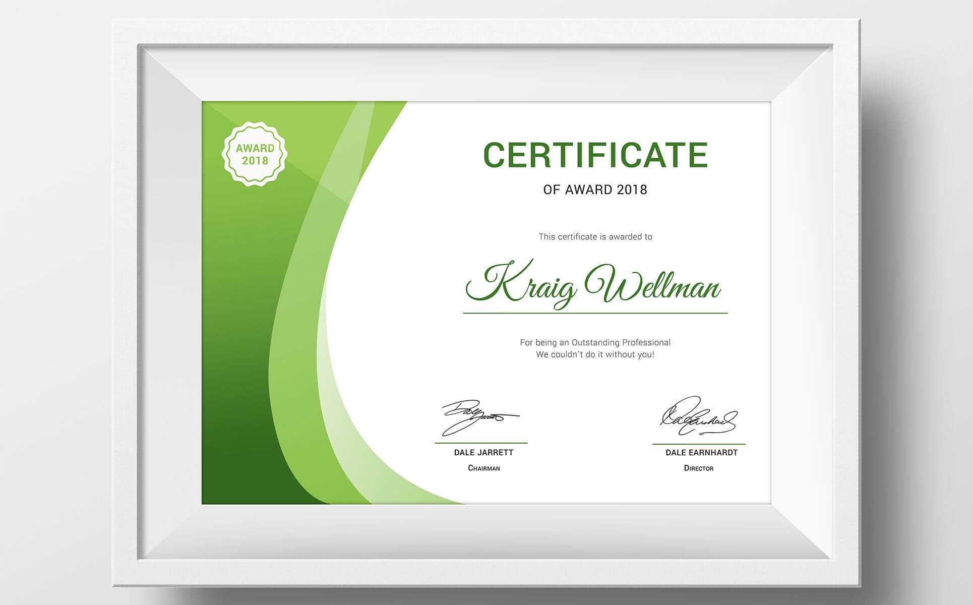 Award Certificate Template #73891 | Design Illustration Art In Small Certificate Template