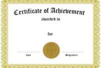 Award Certificate Template Certificate Templates Best Free throughout Certificate Of Accomplishment Template Free