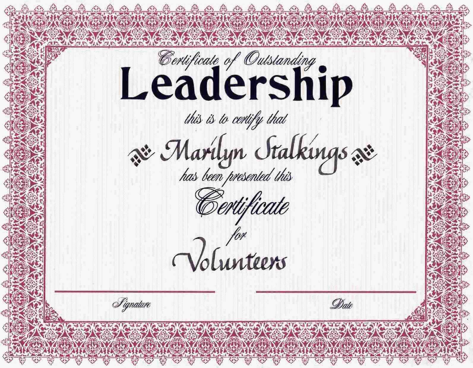 Award Certificates | Leadership Award Certificates | Cookie Intended For Leadership Award Certificate Template