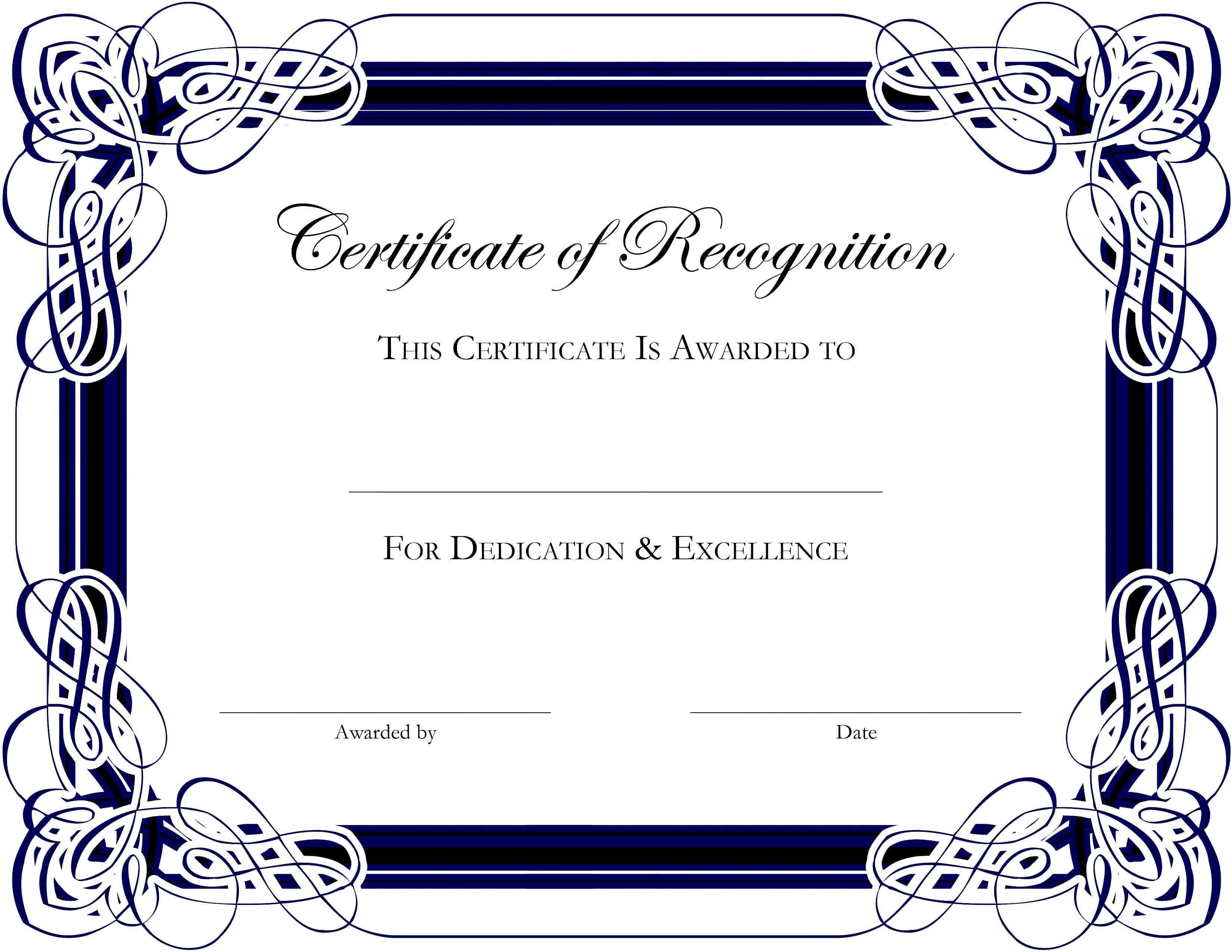 Award Templates For Microsoft Publisher | Besttemplate123 Pertaining To Anniversary Certificate Template Free