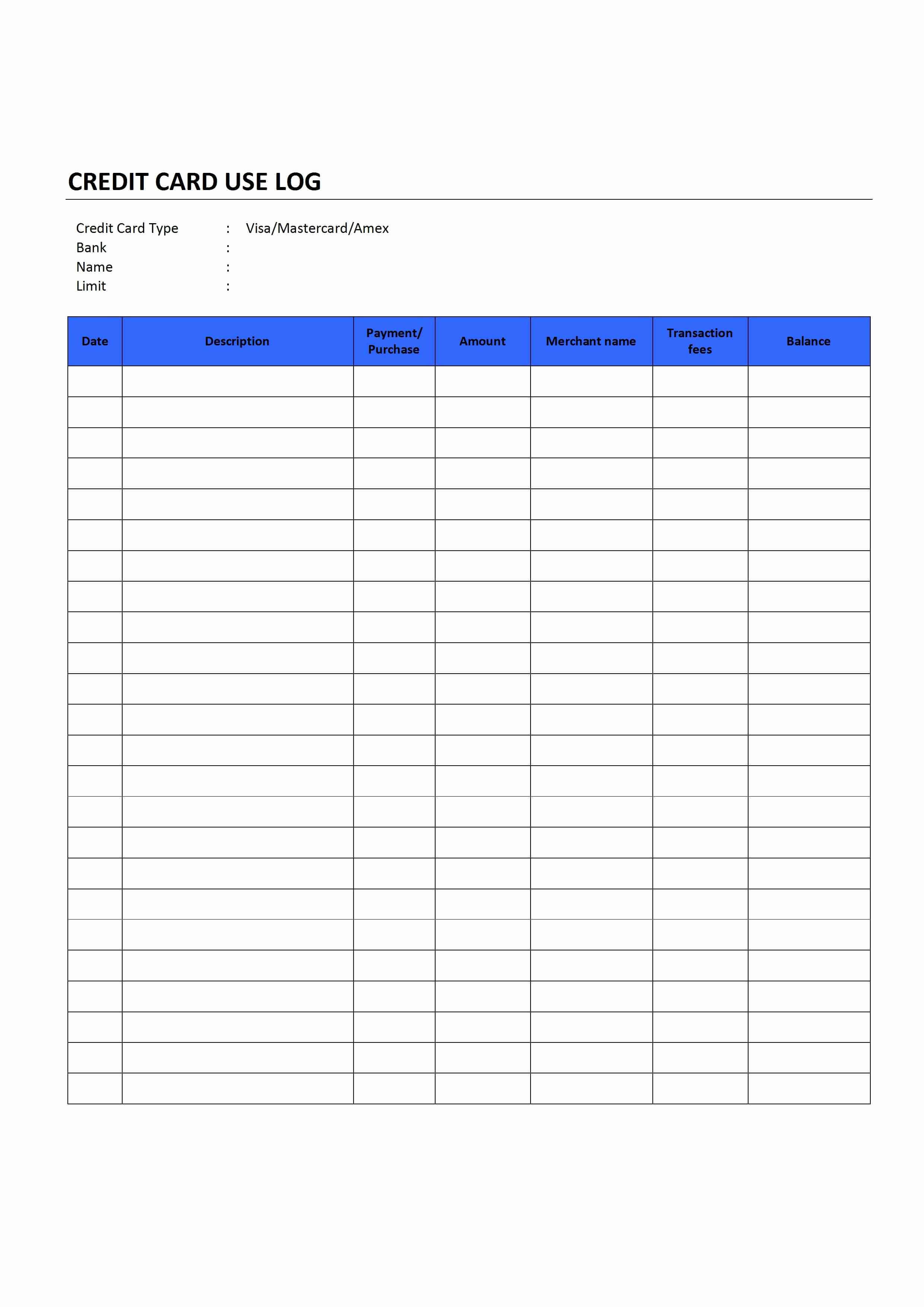 Awesome Collection For Gift Certificate Log Template In inside Gift
