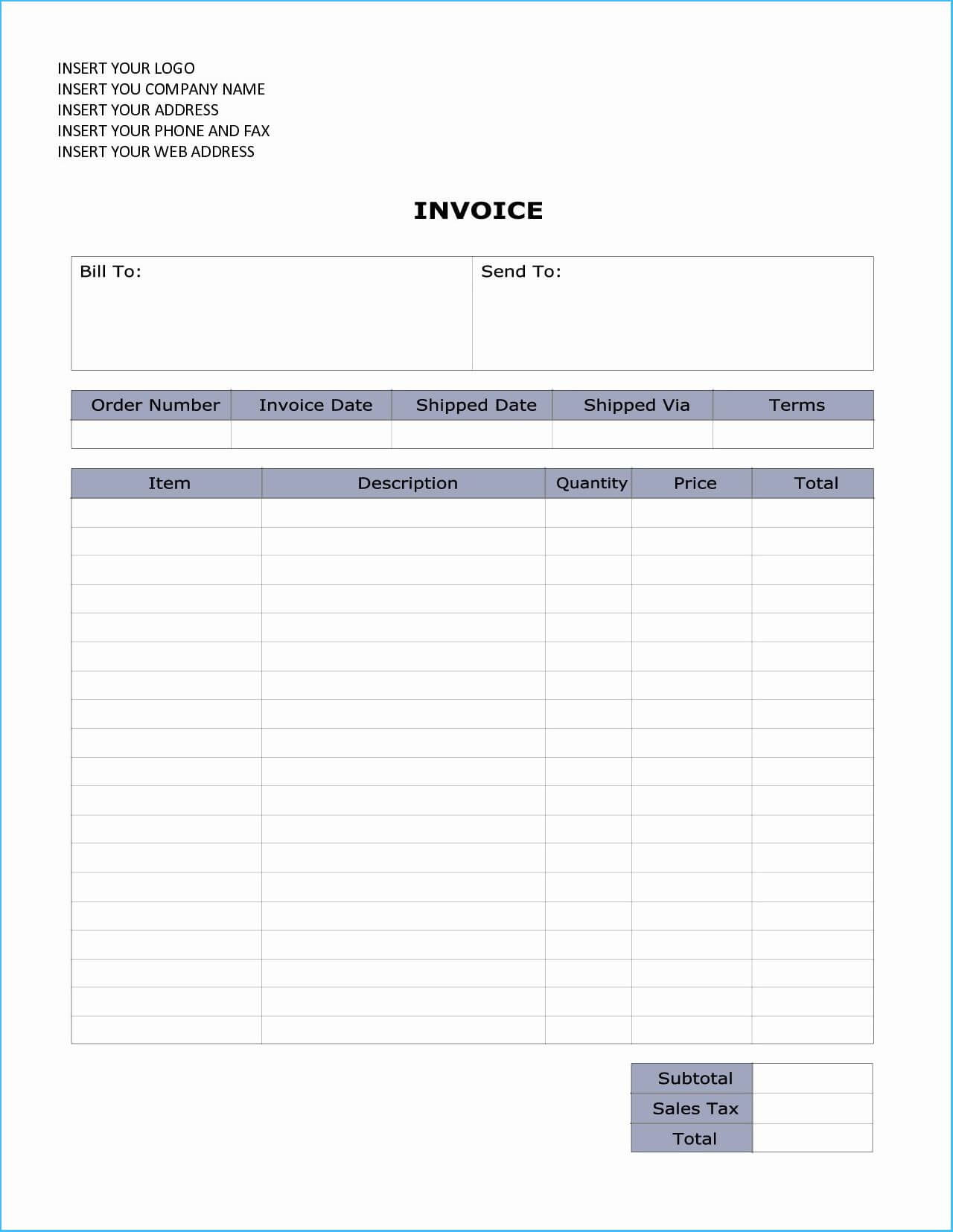 Awesome Invoice Template Word 2010 As An Extra Ideas About With Regard To Invoice Template Word 2010