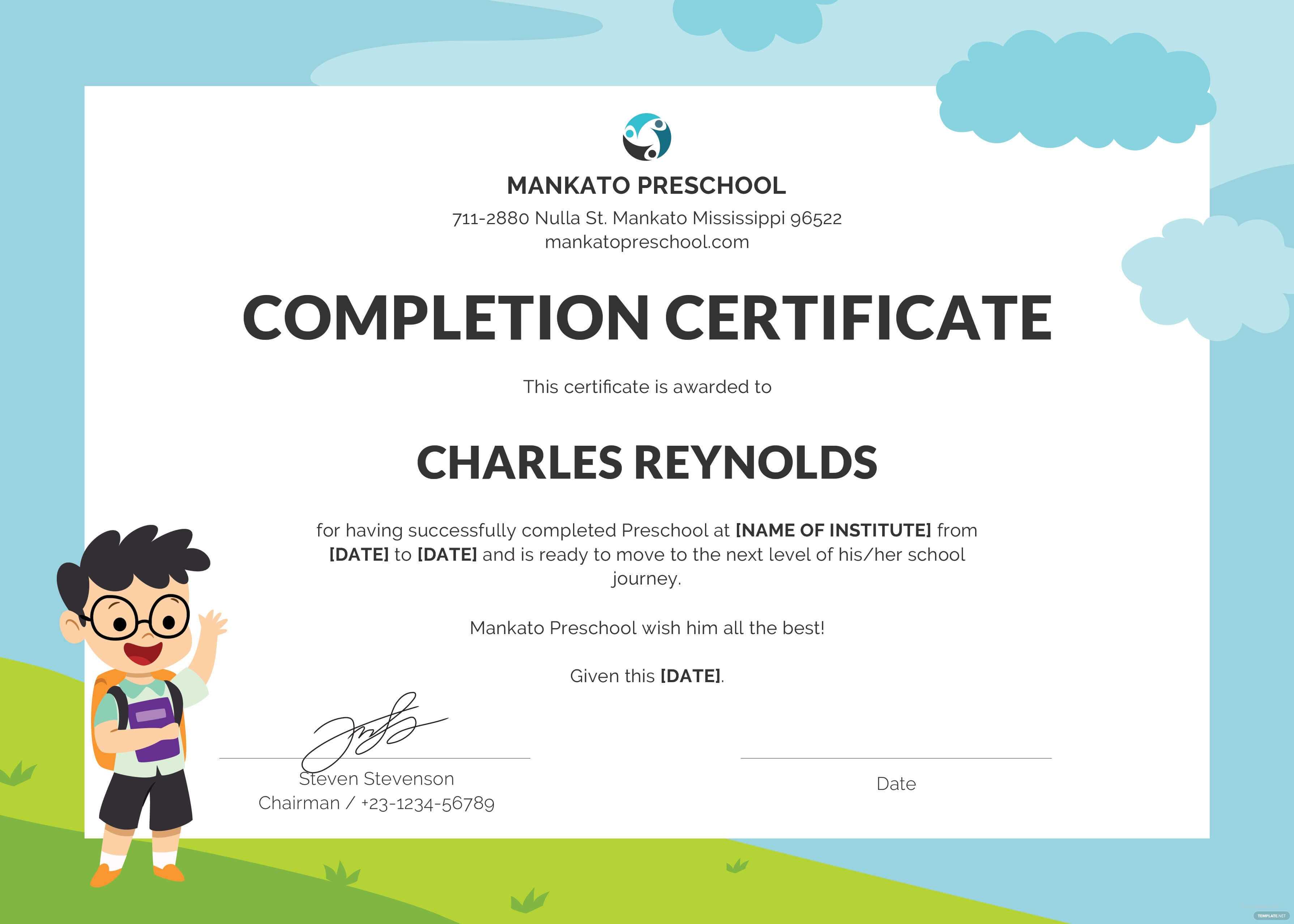 Baby Birth Certificate Template Intended For Choir Certificate Template