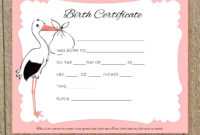 Baby Doll Birth Certificate Template Or With Free Printable regarding Baby Doll Birth Certificate Template